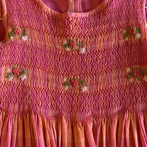 Pretty Easter/summer dress with smocked front